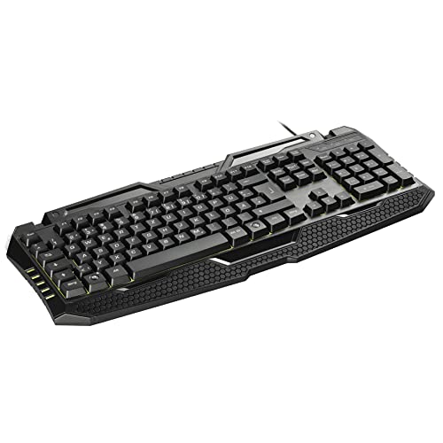 snakebyte PC KEYBOARD - USB Gaming Tastatur / 19 Tasten mit Anti-Ghosting / Rubberdome-Tasten / 10 Mio. Tastenanschläge Lebensdauer / LED-Hintergrundbeleuchtung / Gamer / Büro / QWERTZ - DE Layout