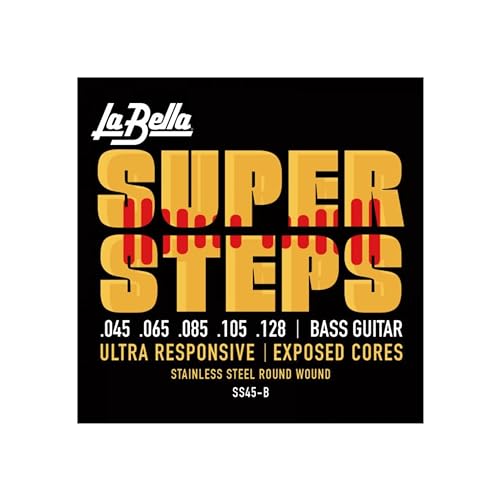 Labella SS45B Super Steps, 5-string, Saitensatz für Bassgitarre, 45/128