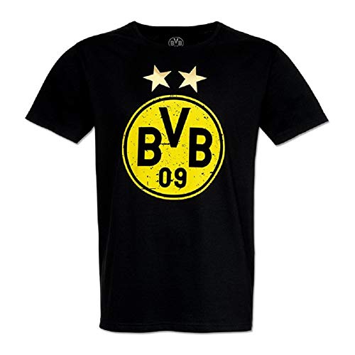 Borussia Dortmund Logo T-Shirt (L, schwarz)