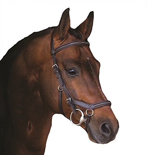 Horseware Rambo Micklem Deluxe Competition Bridle Trense Farbe und Größe wählbar (braun, Small Horse)