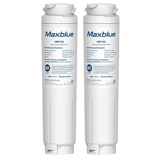Maxblue 644845 Kühlschrank Wasserfilter, Kompatibel mit Bosch UltraClarity 644845, 00740560, 740560, 00499850, 00649379, 9000194412, 900077104, Miele Haier 0060820860 00602 18743 (2)