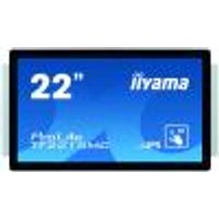 iiyama Prolite TF2215MC-B2 54,6cm (21,5 Zoll) IPS LED-Monitor Full-HD Open Frame 10 Punkt Multitouch kapazitiv (VGA, HDMI, DisplayPort, Audio Out, USB für Touch, IP65) schwarz