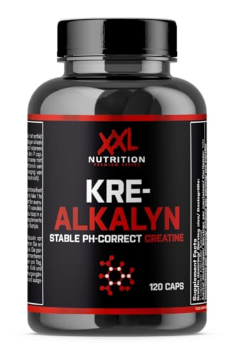 XXL Nutrition - Kre-Alkalyn - Kreatin Monohydrat, Creatin Pulver - 120 Kapseln