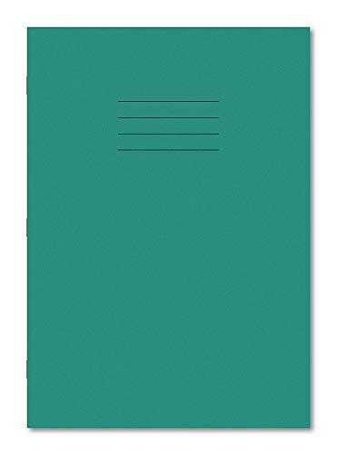 Hamelin A4 8 mm liniert und Rand 80 Seiten Heft – 50 Stück 80 dunkelgrün
