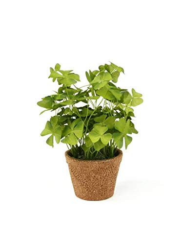 artplants.de Deko Pflanze Klee Niccolo im Dekotopf, grün, 25cm - Deko Glücksklee