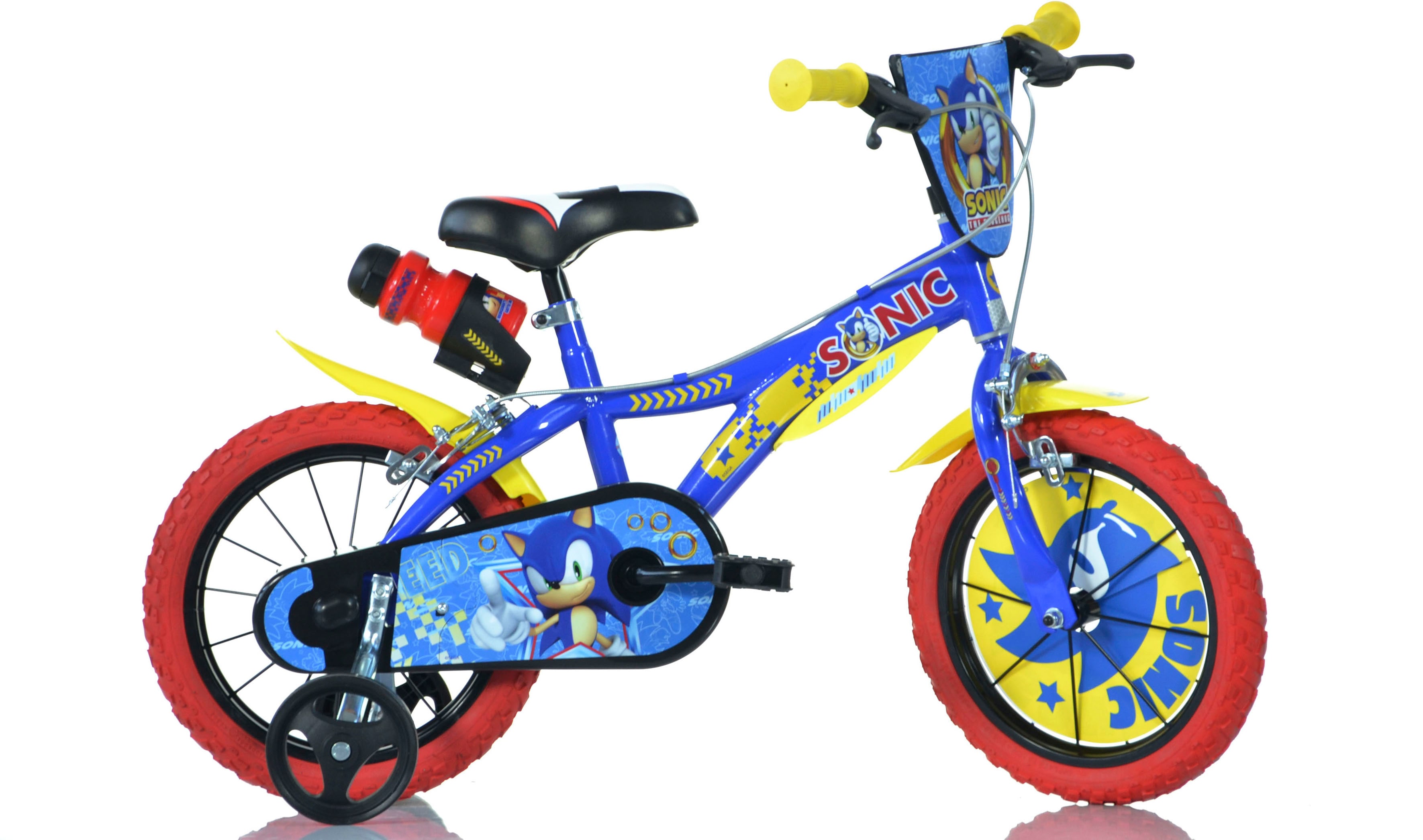 Babyfahrrad Größe 14 Sonic Kinderfahrrad Dino Bikes Made in Italy 614-SC