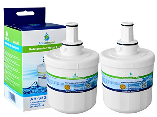 2x AH-S3G kompatibel Wasserfilter für Samsung Kühlschrank DA29-00003G, HAFCU1 / XAA, HAFIN2 / EXP, DA97-06317A