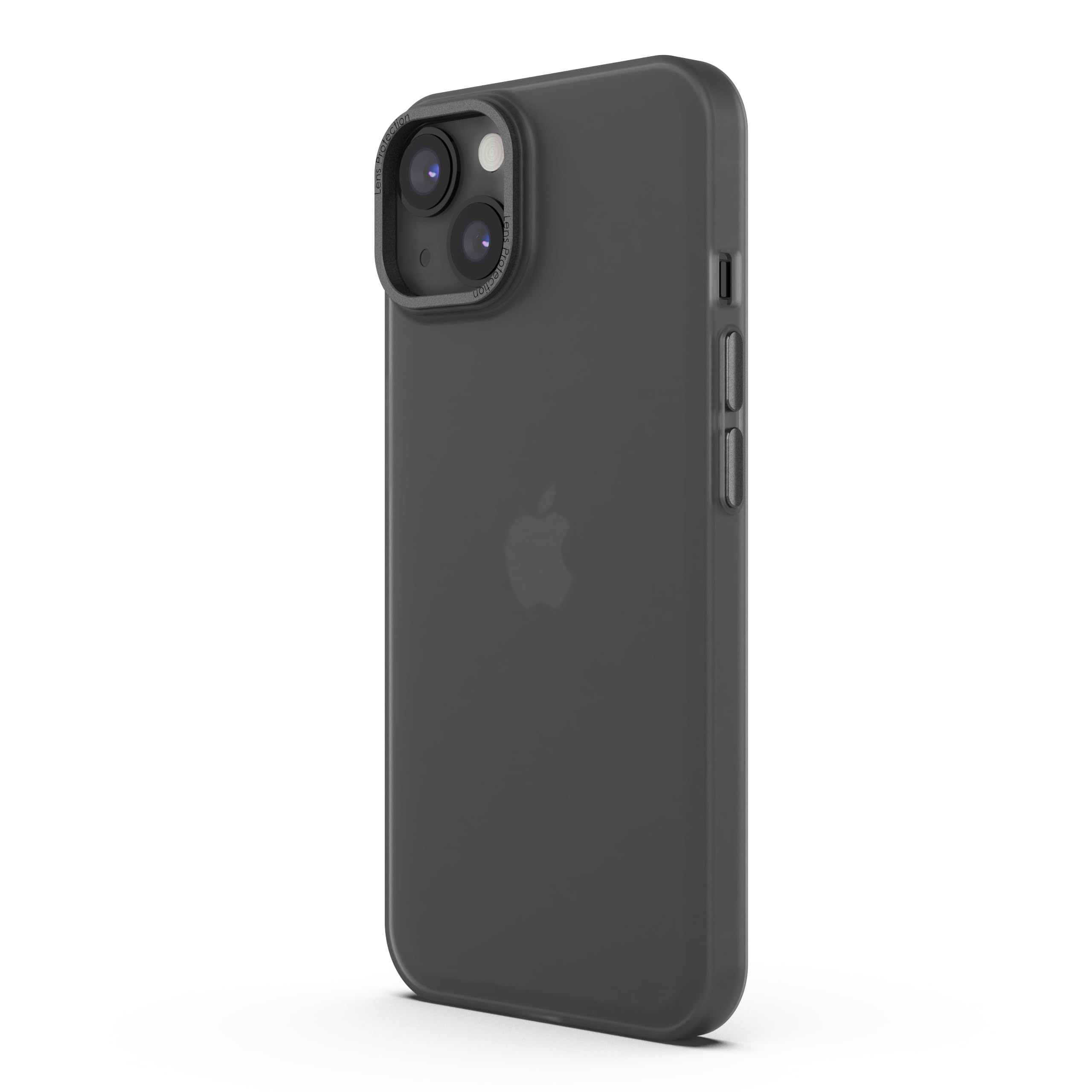 Arktis MR Protect Hülle kompatibel mit iPhone 15 Transparent [Frozen Look] Silikon, Handyhülle, durchsichtige Schutzhülle [Widerstandsfähig] - Rückschale Transluzent [Case Cover] (Dark Smoke)