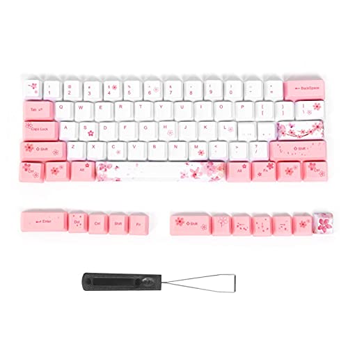 GUSTAR mit süßem Muster, mechanischer Tastatur, Computerzubehör, für Computerspiele für Bürohaushalte,(6064 Cherry Blossom)