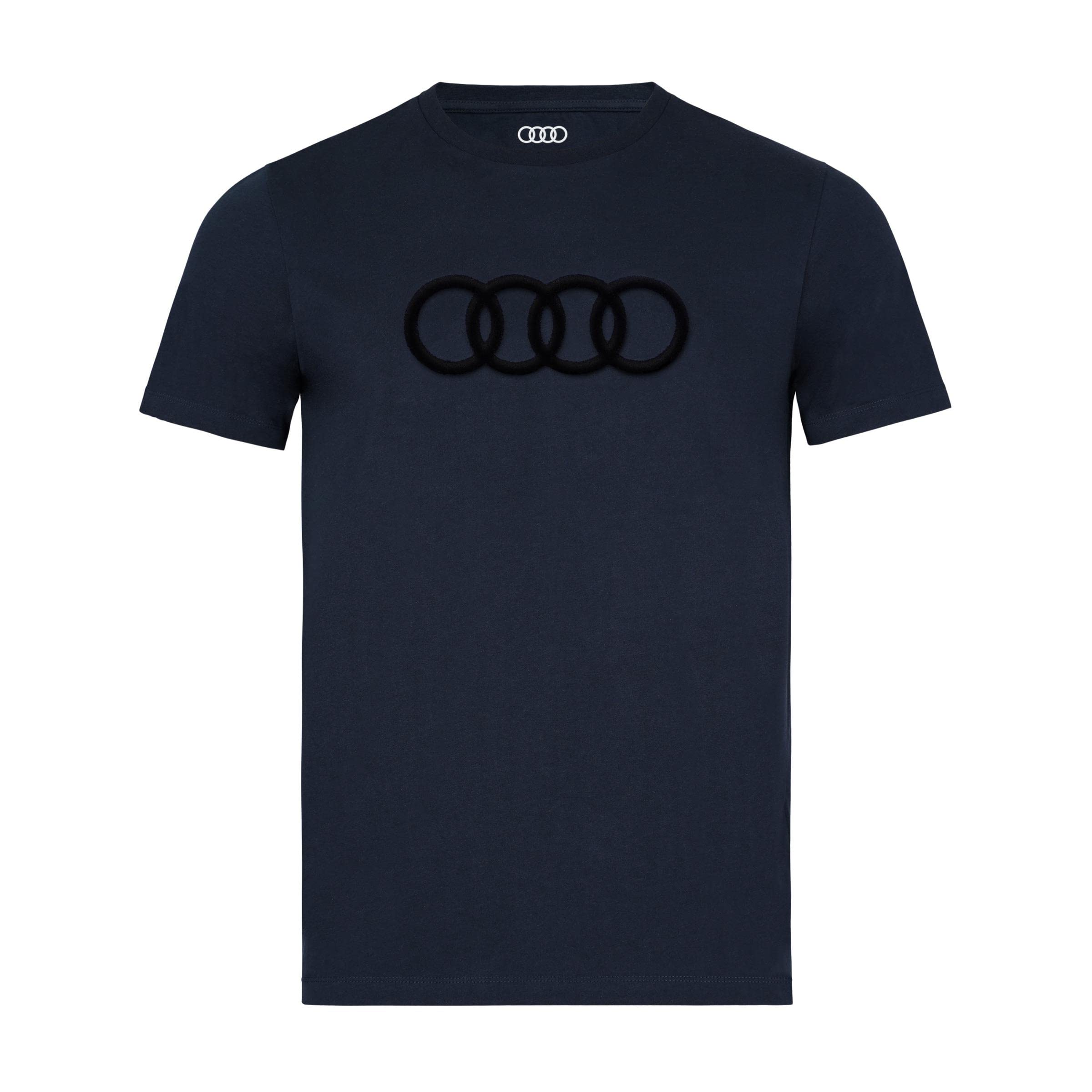 Audi Collection Unisex Ringe Herren T-Shirt, Blau, 3XL