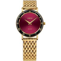 Jowissa Roma Schweizer Damenuhr J2.291.M Bordeaux/Gold