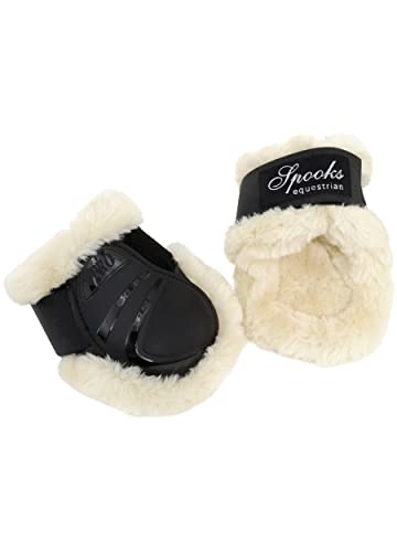 SPOOKS Fetlock Boots Teddy Velcro (Farbe: black; Größe: full)