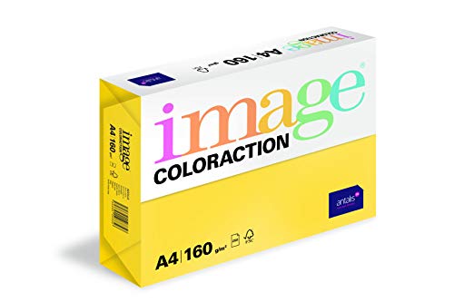 Image Coloraction - farbiges Kopierpapier Sevilla/sonnengelb 160g/m² A4 - Paket zu 250 Blatt