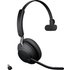 Jabra Evolve2 65 monaural Telefon On Ear Headset Bluetooth® Mono Schwarz Lautstärkeregelung, Batte