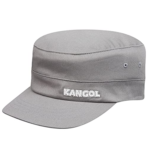 Kangol Herren- und Damenmütze aus Baumwoll-Twill, Silber, SMALL