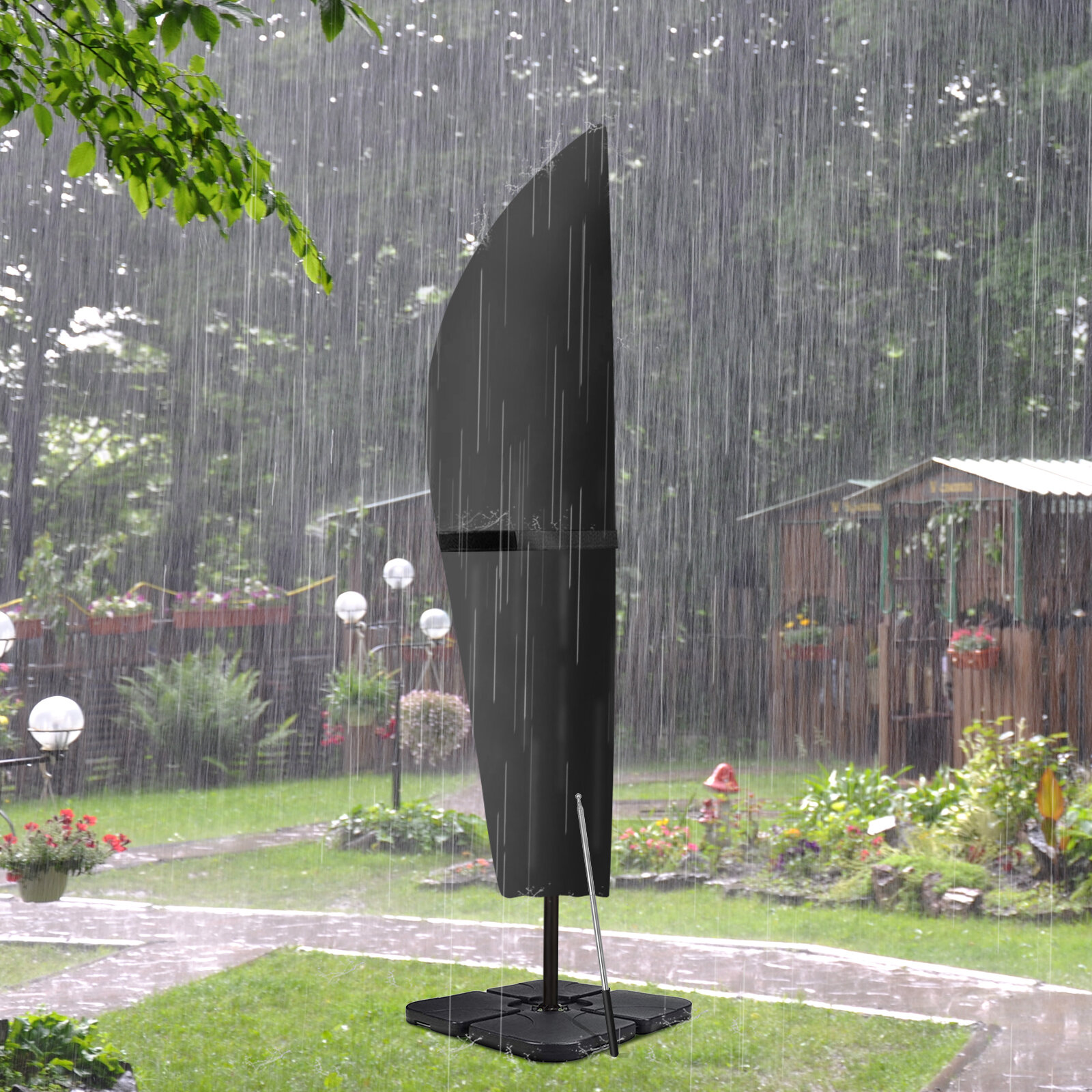 KING DO WAY Outdoor Regenschirmhülle 420D Oxford Tuch lichtbeständige wasserdichte Regenschirmhülle