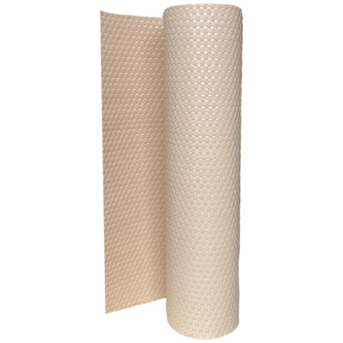 workingHOUSE Terrassen Balkonbespannung 110 cm Höhe - Sichtschutz aus Polyrattan, Sichtschutzstreifen, Balkon (Beige, 110)