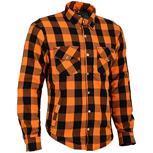 Kevlar Hemd Shirt LUMBERJACK Holzfällerhemd LUMBER JACK Orange (XL)
