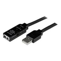 StarTech.com USB2.0 Active Extension Cable - M/F - USB-Verlängerungskabel - USB Typ A, 4-polig (M) - USB Typ A, 4-polig (W) - 5,0m (USB / USB2.0) - aktives Kabel (Signalregenerierung) - Schwarz (USB2AAEXT5M)