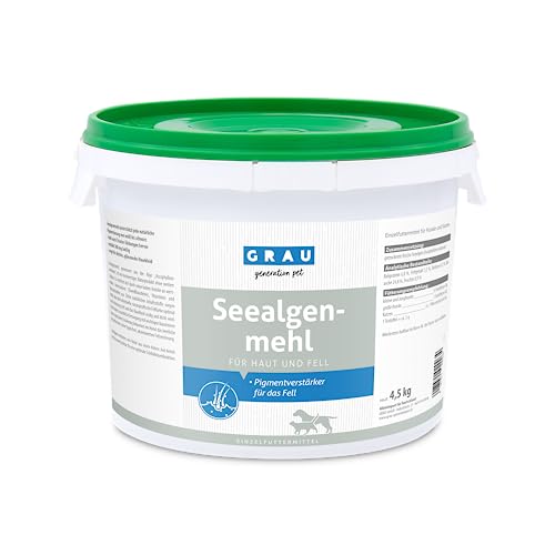 Grau Seealgenmehl - Pigmentverstärker für Das Fell (4,5 kg)