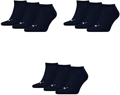 12 Paar Puma Sneaker Invisible Socken Gr. 35 - 49 Unisex für Damen Herren Füßlinge, Farbe:321 - navy, Socken & Strümpfe:43-46