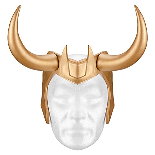 JTLB Loki Helm Loki Maske Loki Krone Crown Harz Horns Neue Cosplay Kostüm Kopfbedeckung Maske Erwachsene Herren Halloween Merchandise Zubehör