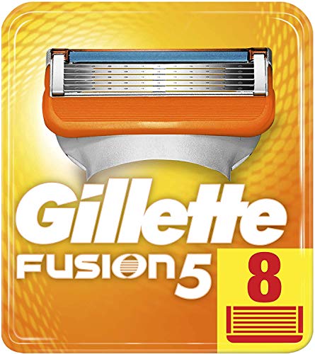 Gillette Fusion 5 Rasierklingen mit Trimmerklinge für Präzision und Gleitbeschichtung, 8 Ersatzklingen