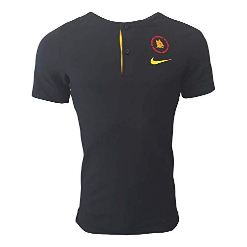 Nike Herren Polo Shirt Roma M NSW MODERN GSP AUT, Black/University Gold/(University Gold) (no spon-Player), L, CK9315
