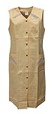 Damen Kittel Schürze Baumwolle/Polyester Schürze Arbeitskittel, Größe:46, Farbe:beige