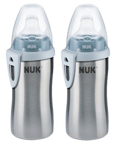 NUK Trinkflasche Active Cup 215ml Boy Edelstahl Trinkhülle (10255353)