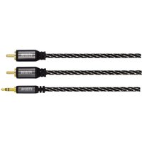 Audio-Kabel 2 Cinch-Stecker (3m) schwarz