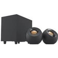 Creative Pebble Plus - Lautsprechersystem - für PC - 2.1-Kanal - 8 Watt (Gesamt) - Schwarz (51MF0480AA000)
