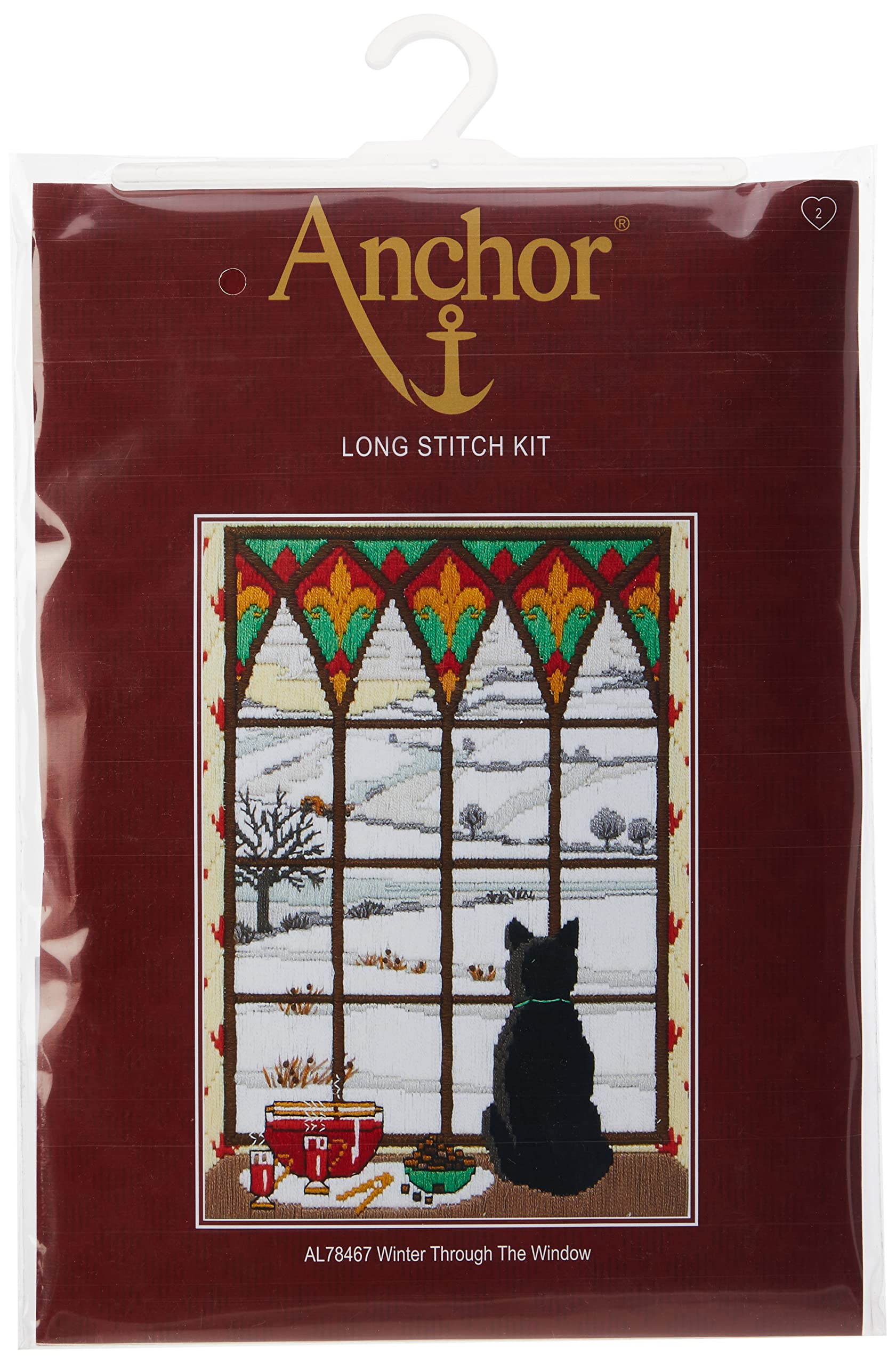 Anchor Langstich-Set, 100% Baumwolle, Mehrfarbig, 32x23cm