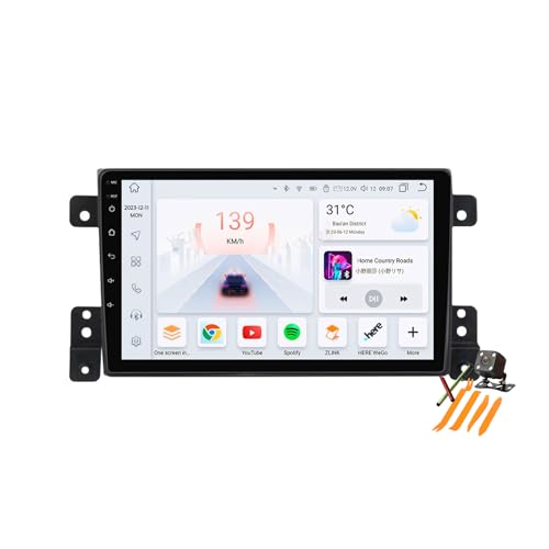 YLOXFW Autoradio Stereo Android 13.0 Navi für Suzuki Grand Vitara/Escudo 2005-2015 Sat GPS Navigation 9 zoll Cartablet DVD Multimedia Player FM BT Receiver mit Carplay 4G 5G WIFI SWC,M6 pro plus 1