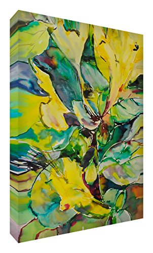 Feel Good Art VJ-HONEYSUCKLE1216-15IT Geißblatt-Bild auf Leinwand, Gemälde auf Galerie, original, stilisiert, Künstler Val Johnson 40 x 60 cm Mehrfarbig