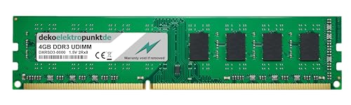 dekoelektropunktde Kompatibel für Lenovo ThinkCentre E73 Tower (10DS) Speicher, 4GB PC Ram Arbeitsspeicher DIMM PC3 Memory Upgrade
