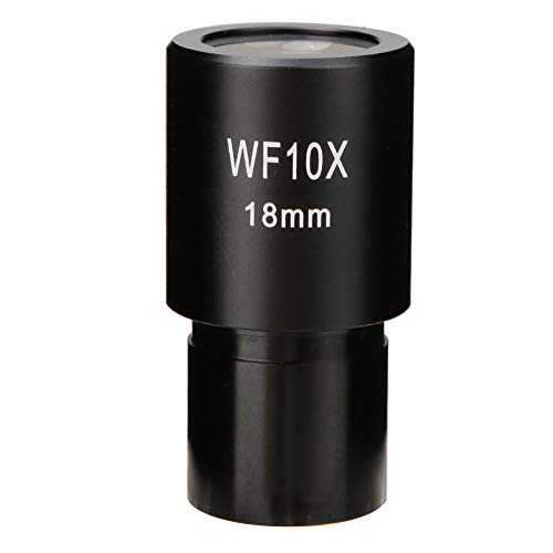 WF10X 23.2mm Biologisches Mikroskop Weitwinkel-Okular Optische Linsen Sichtfeld 18mm Aussicht Professionelle Okularlinse Standard-Weitfeld-Okular mit Skala für Biologisches Mikroskope