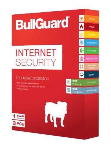 BullGuard Internet Security 1 Jahre 3 PC inkl. 5 GB Backup + kostenlose PC Tune Up Box