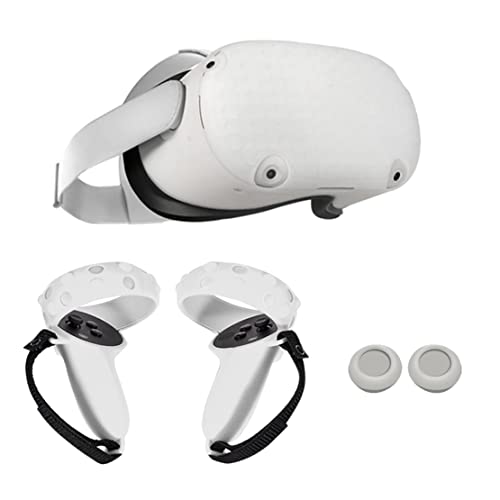 Potadak Neue Schutz HüLle für Quest 2 VR Touch Kontrolleur Handle Grip Case Silikon Vollschutz D