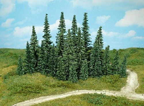 Heki 2230 Tannenbäume, 100 Stück, Höhe 7 cm, Mehrfarbig