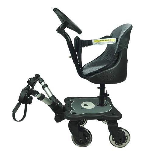 Roma 4 Rider Kindersitz und Lenkrad mit 4 Rädern, passend für alle Kinderwagen, Kinderwagen und Buggys
