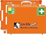 Söhngen 0360108 Erste Hilfe Koffer MT-CD Metallverarbeitung (mit Füllung, Wandhalterung, Koffer aus ABS Kunststoff)