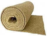 pemmiproducts Nager-Teppich aus 100% Hanf, 0,50 x 5 m, ca. 5 mm dick (EUR 11,80/m²), Nagermatte, Hanfmatte geeignet als Käfig Bodenbedeckung für Nagetiere und Kleintiere, Nagerteppich