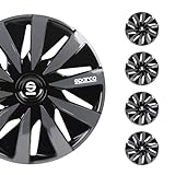 Sparco SPC1491BKGR wheel covers Lazio 14-inch black/grey