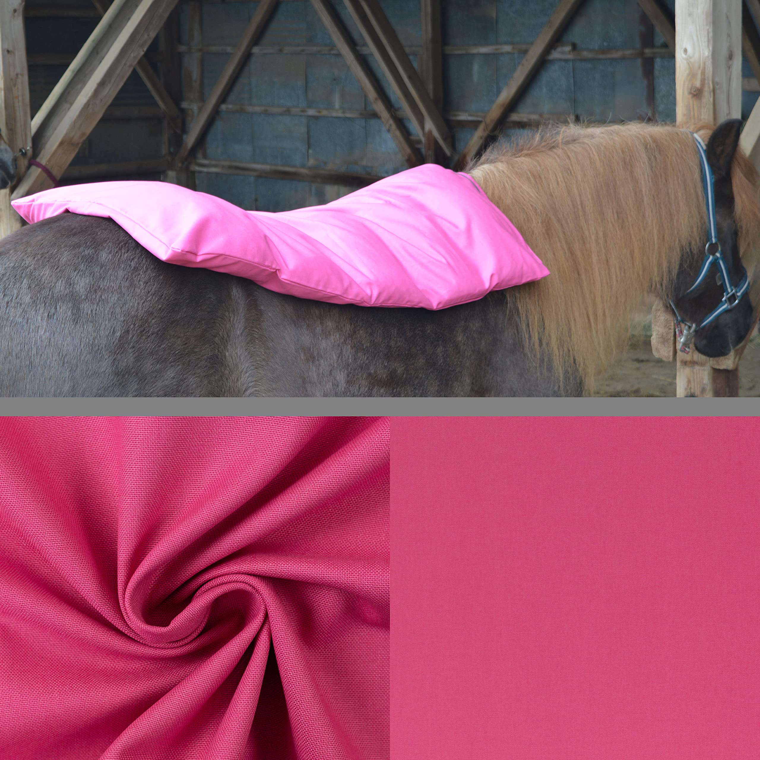 Teichwerk Dinkelspelzkissen Wärmekissen für Pferde Ponys Esel 1 farbig Erika Füllung Premium 90x68