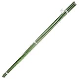 Saturnia 8093055 Stange, Kunststoff, Bambus-Effekt, Durchmesser 8-10 mm x 90 cm. (Packung mit 10 Stück) grün