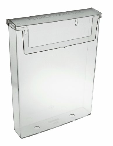 TAYMAR DIN A4 Prospekthalter, Prospektbox mit Deckel, Wetterfest (auch für den Außenbereich geeignet)
