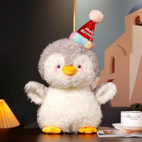 EacTEL Flauschige Weihnachten Pinguin Puppe Karikatur Tier Kuscheltier Party Dekoration Kinder Geschenk Geburtstag 34cm 4