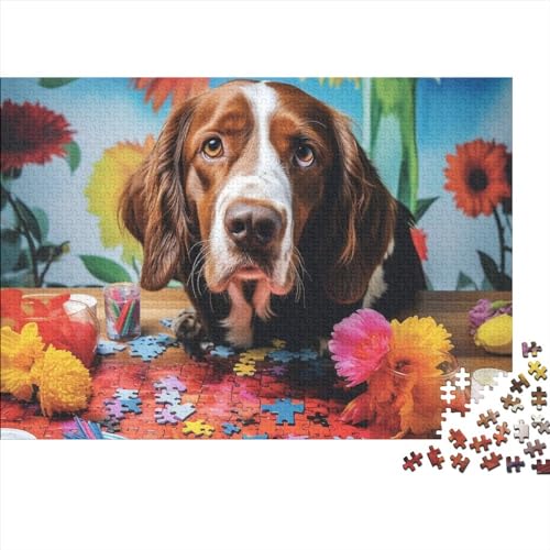 Puzzles für Erwachsene, lustige Hundepuzzles für Erwachsene, 1000 Holzpuzzles für Erwachsene, 1000 Teile, Puzzles für Erwachsene, Teenager, Puzzlespiel, 1000 Teile (75 x 50 cm)