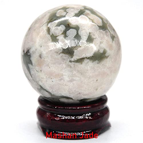 40 MM natürliche Edelsteine ​​Kugelkristalle   Home Decoration Chakra Stones Sphere Rocks Mineral-Mashan Jade